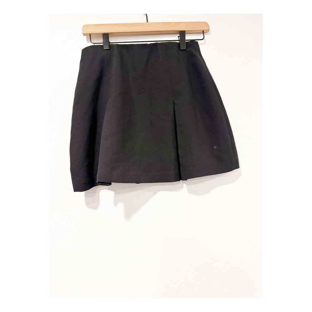 Abercrombie & Fitch Black Pleated Mini Skort High Waisted Size S